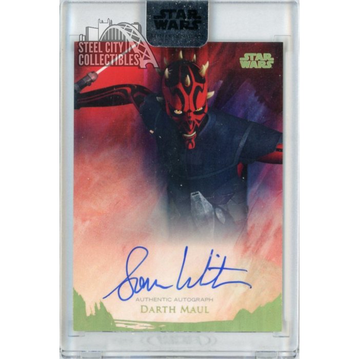 Sam Witwer Darth Maul 2018 Topps Star Wars Stellar Signatures Autograph 2/5  | Steel City Collectibles