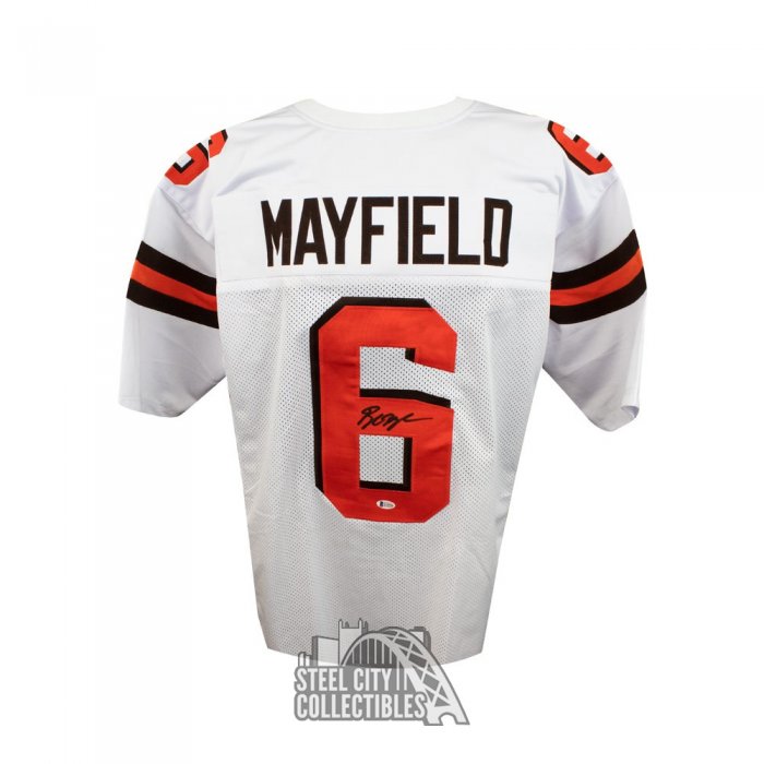 DenverAutographs Baker Mayfield Signed Nike Vapor Limited Jersey Cleveland Browns Beckett