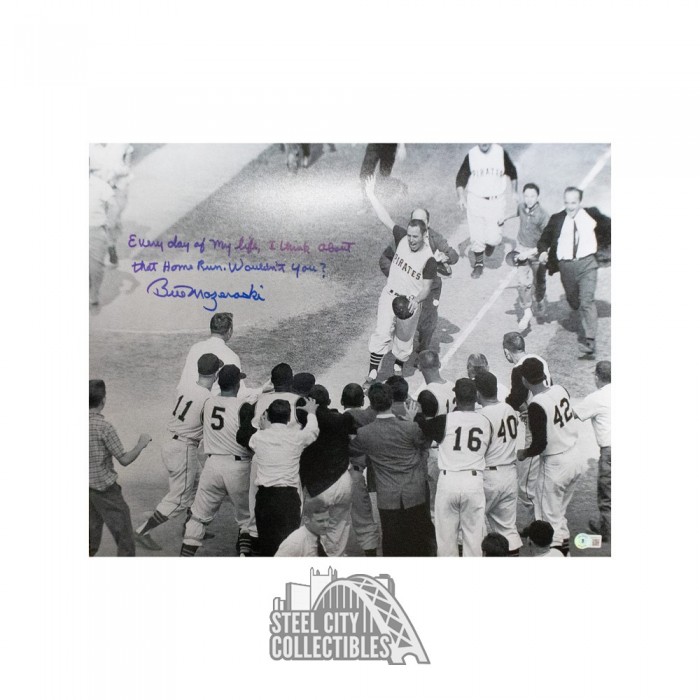 Bill Mazeroski Signed Framed 16x20 Pirates Celebration Baseball Photo –  Sports Integrity