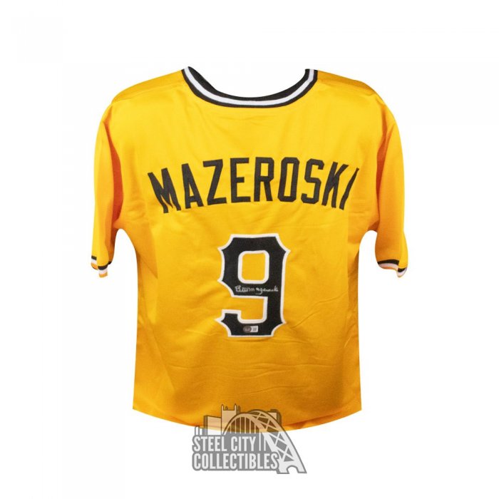 Bill Mazeroski Autographed Pittsburgh Custom Gray Baseball Jersey - BAS