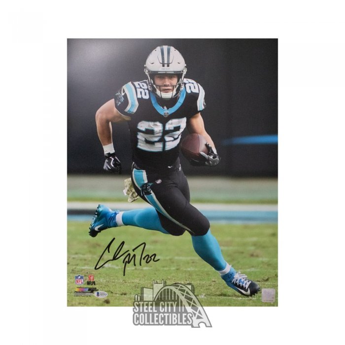 Framed Autographed Christian McCaffrey 33x42 Carolina Black Jersey Bec –  Super Sports Center