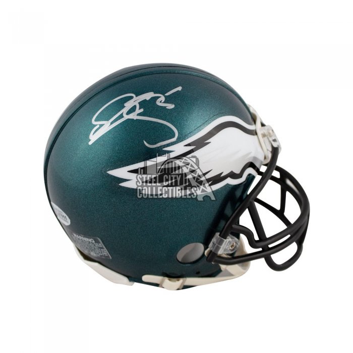 Donovan McNabb Autographed Philadelphia Eagles Flash Replica Full-Size  Football Helmet - BAS (White Ink)