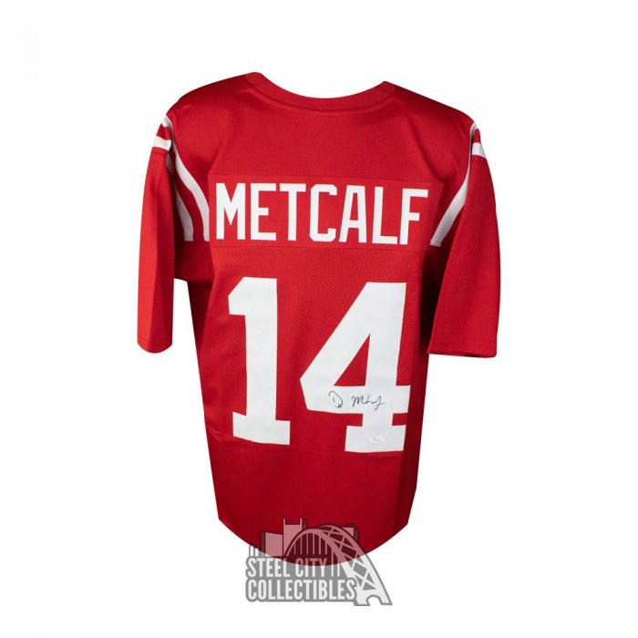 DK Metcalf Autographed Seattle Custom Green Football Jersey - BAS COA