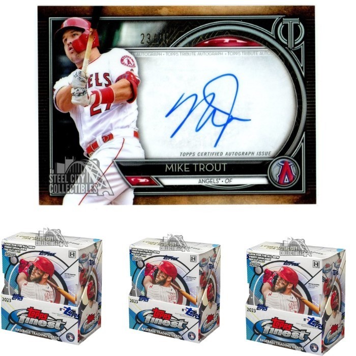 Mike Trout 2020 Topps Tribute Baseball Autograph Card 23/25 #TA-MT