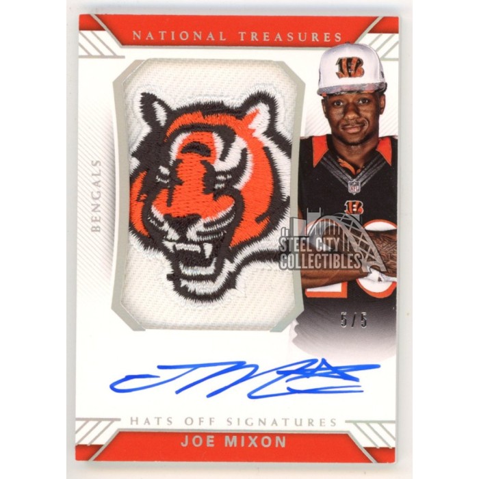 Joe Mixon 2017 Panini National Treasures Autograph Rookie Logo Patch ...