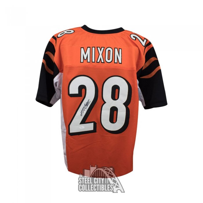 Ohio Sports Group Joe Mixon Cincinnati Bengals Autographed Orange Custom Jersey - JSA Authentic