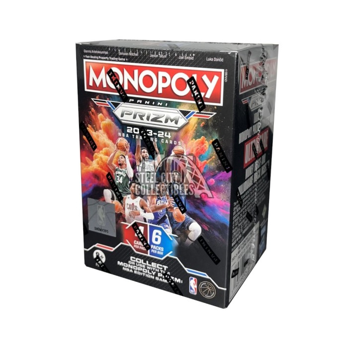 2023-24 Panini Prizm Monopoly Basketball 6-Pack Blaster Box 