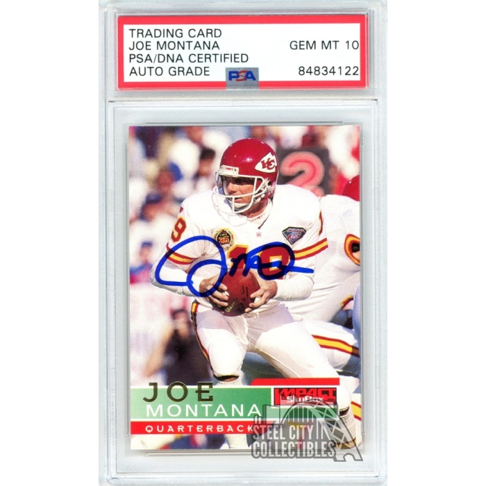 Joe Montana Signed 1994 Action Packed All-Madden Football Card (PSA  Encapsulated)