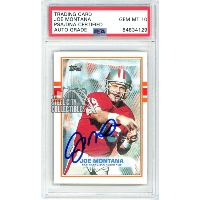 1989 Topps #12 Joe Montana PSA 8 Graded Football Card San Francisco 49ers  NFL