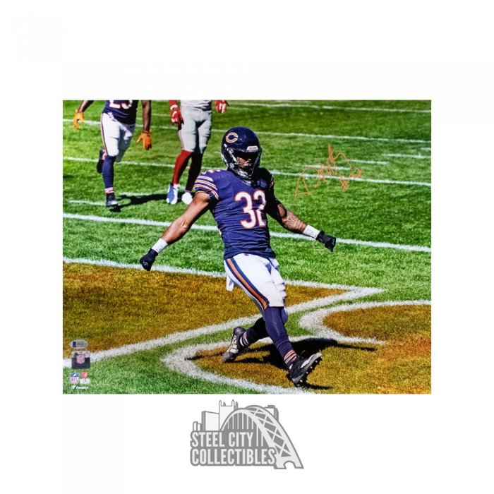 David Montgomery Autographed Chicago Bears 16x20 Photo - BAS COA (Navy  Jersey)