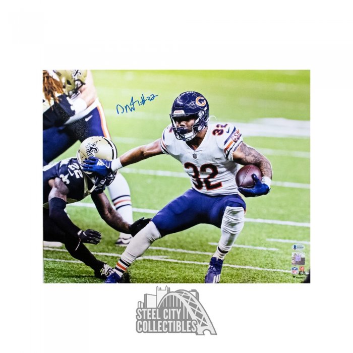 David Montgomery Autographed Chicago Bears 16x20 Photo - BAS COA (White  Jersey)