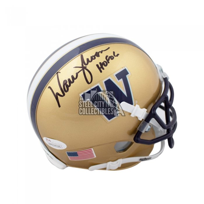 WARREN MOON SEAHAWKS SIGNED MINI HELMET - JSA COA