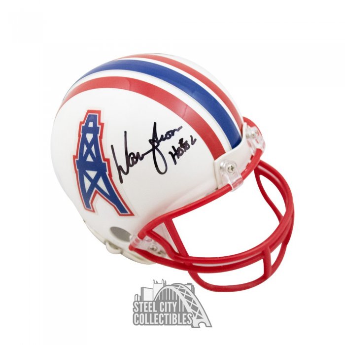 Warren Moon HOF 06 Autographed Minnesota Vikings Chrome Mini Football  Helmet - BAS COA