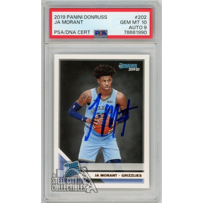 2019 Donruss Ja Morant Rated Rookie top Gem Mint PSA 10