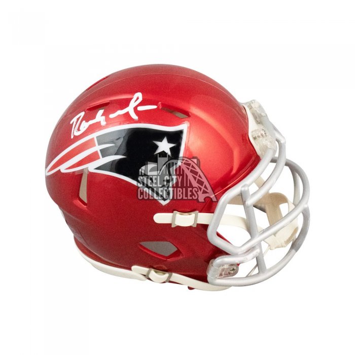 Tom Brady Signed New England Patriots Flash Speed Mini Helmet