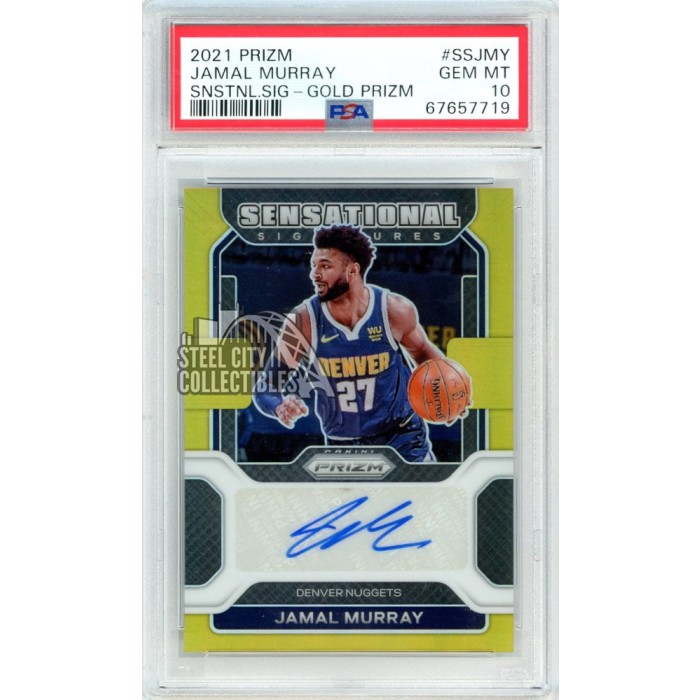 Jamal Murray 2021-22 Panini Prizm Sensational Signatures Gold