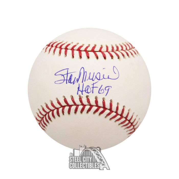 Stan Musial HOF Autographed Mitchell & Ness Baseball Jersey Cardinals JSA  183186