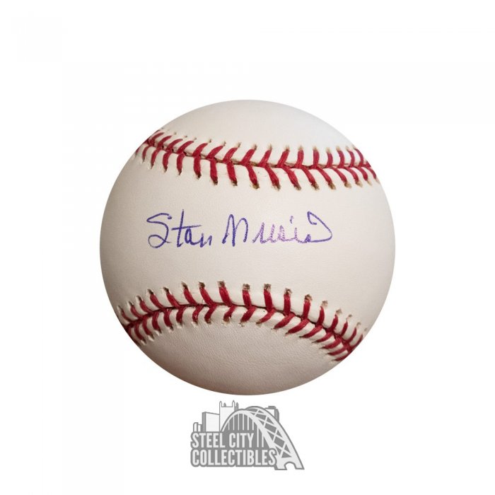 Stan Musial Autographed Official National League Baseball - PSA/DNA COA -  Discoloration