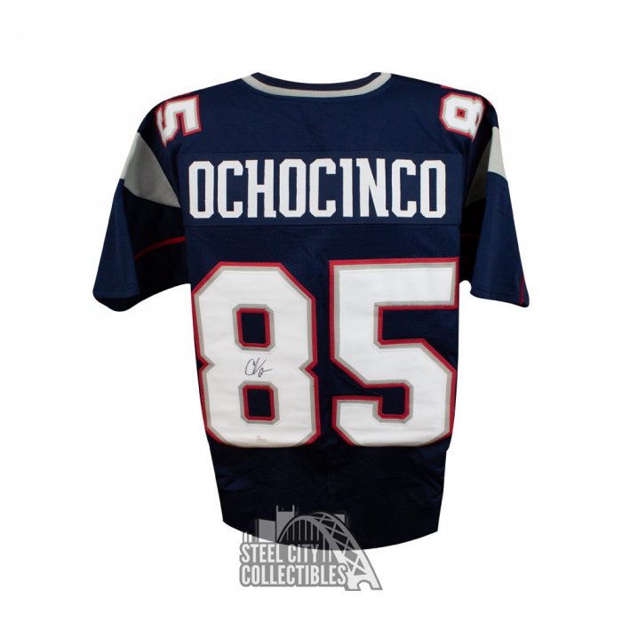 Chad Ochocinco Johnson Signed Custom New England Patriots Jersey JSA COA