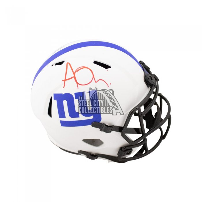 Azeez Ojulari Autographed New York Giants Lunar Eclipse Mini Football  Helmet - BAS (Black Ink)