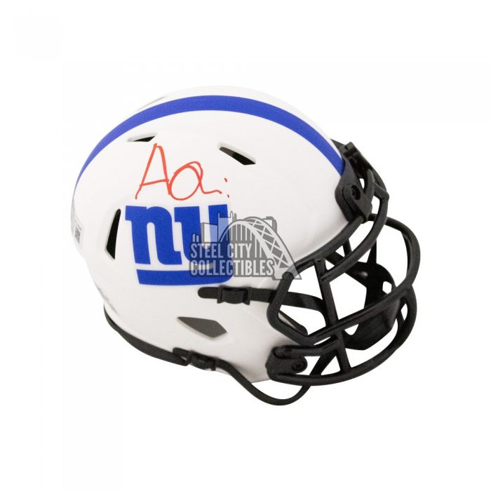 Azeez Ojulari Autographed New York Giants Lunar Eclipse Mini Football  Helmet - BAS (Black Ink)