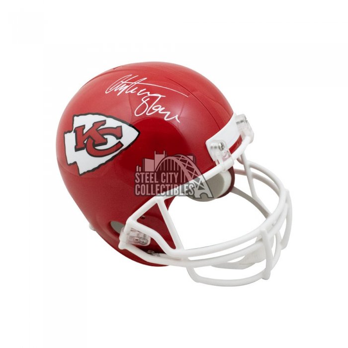 Christian Okoye Autographed Kansas City Flash Nigerian Nightmare Full Size  Football Helmet - BAS