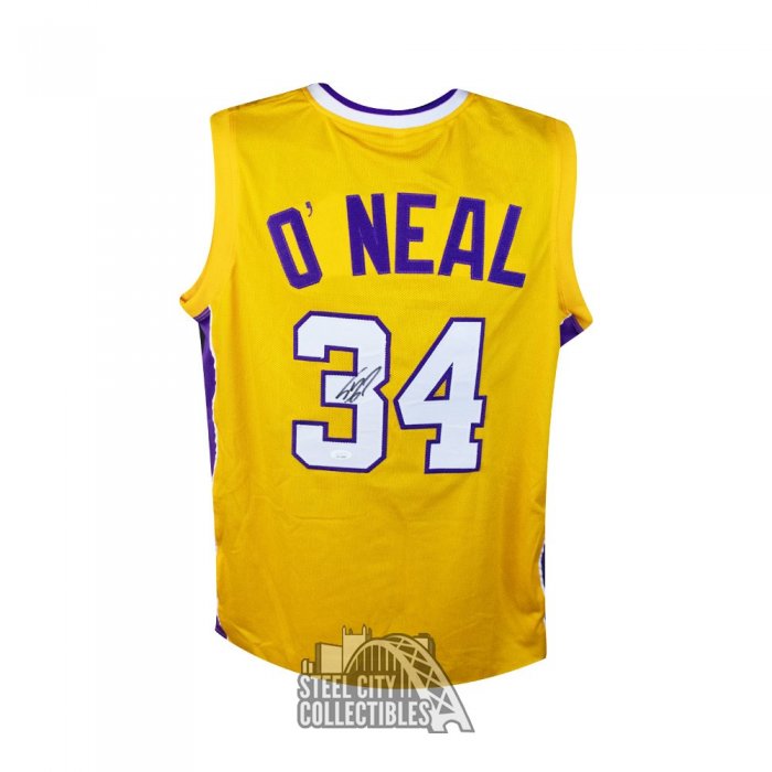 Shaquille O'Neal Autographed Los Angeles Black Custom Basketball Jersey -  JSA COA