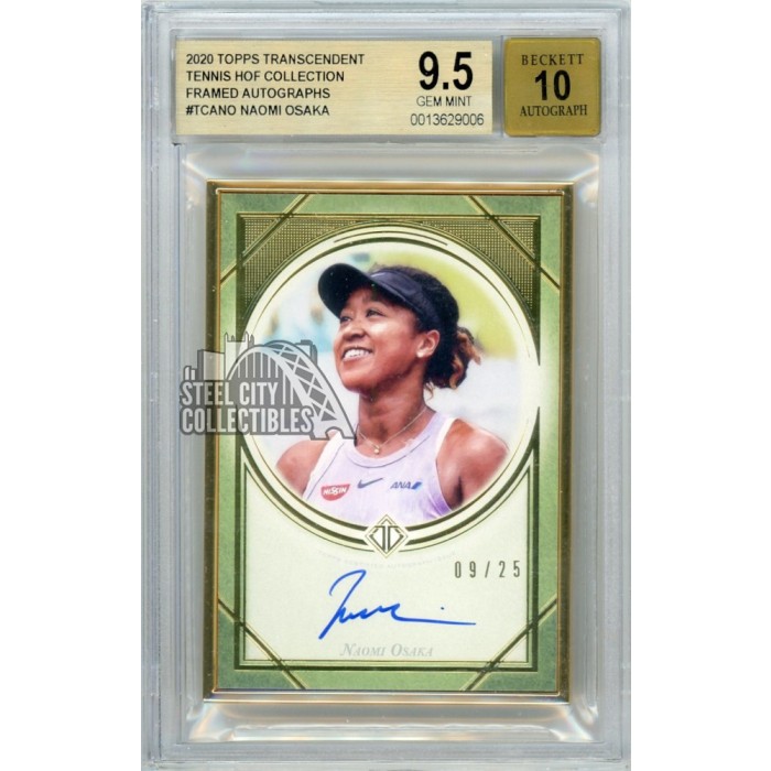 Naomi Osaka 2020 Topps Transcendent Tennis Collection Autograph 09/25 ...