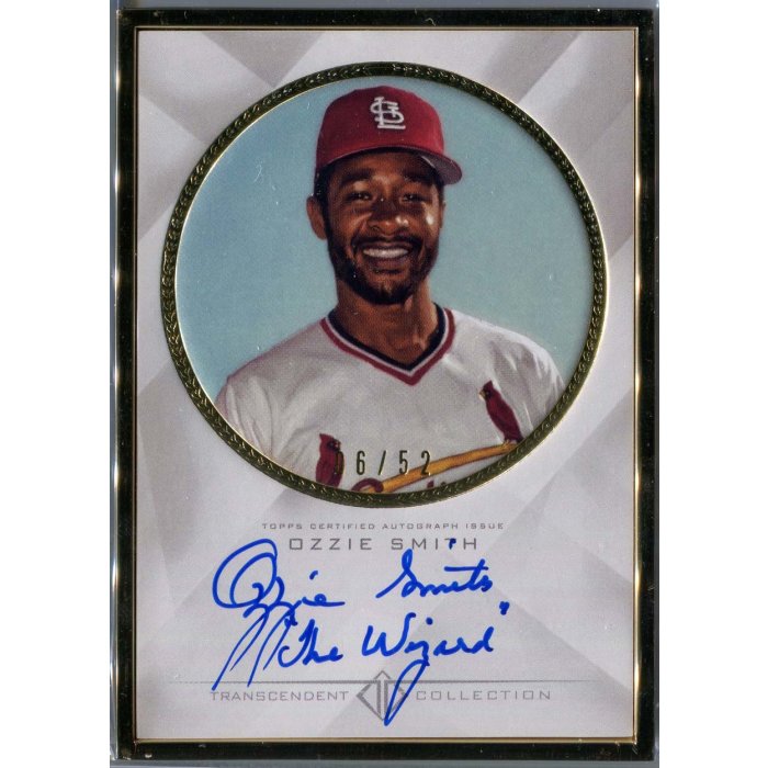 Ozzie Smith 2016 Topps Transcendent Base Framed Autograph Auto Card 6/ ...