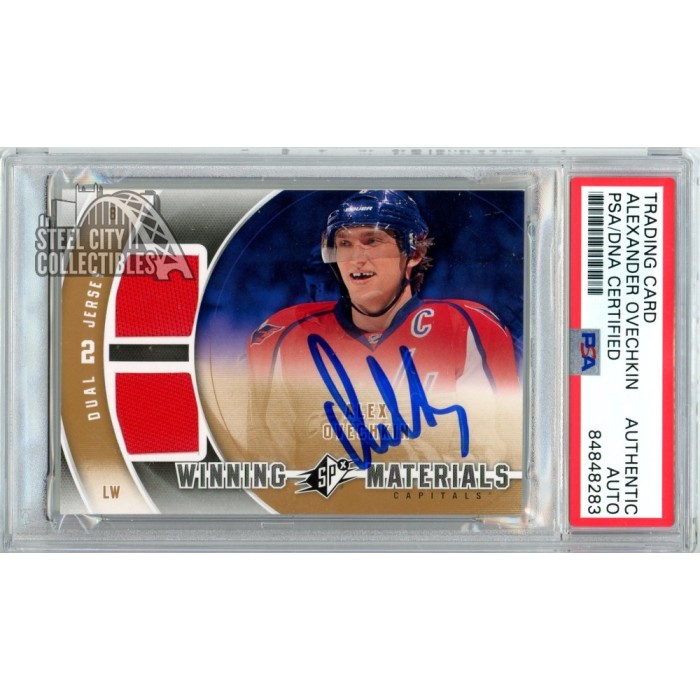 Alexander Ovechkin 2011-12 Upper Deck SPX Autograph Dual Jersey Card # ...