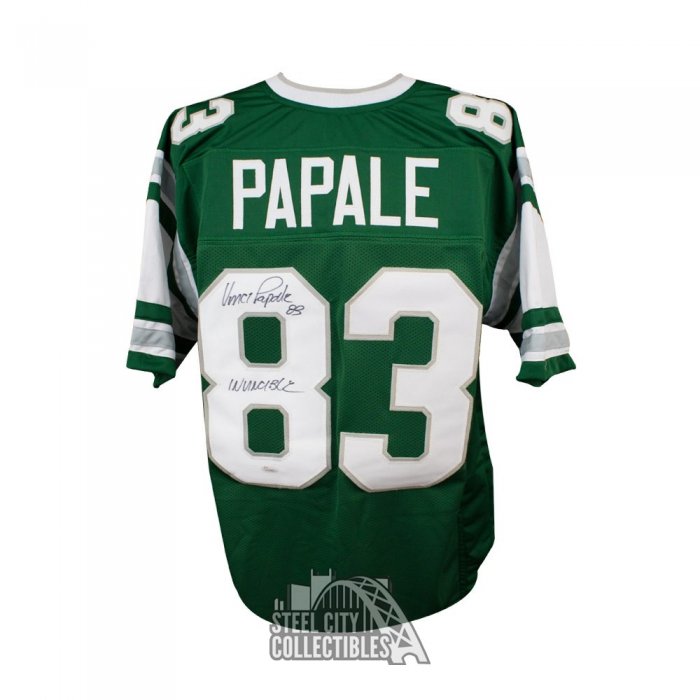 Tops, Nfl Philadelphia Eagles Vince Papale 83 Autographed Signed Jersey  Green