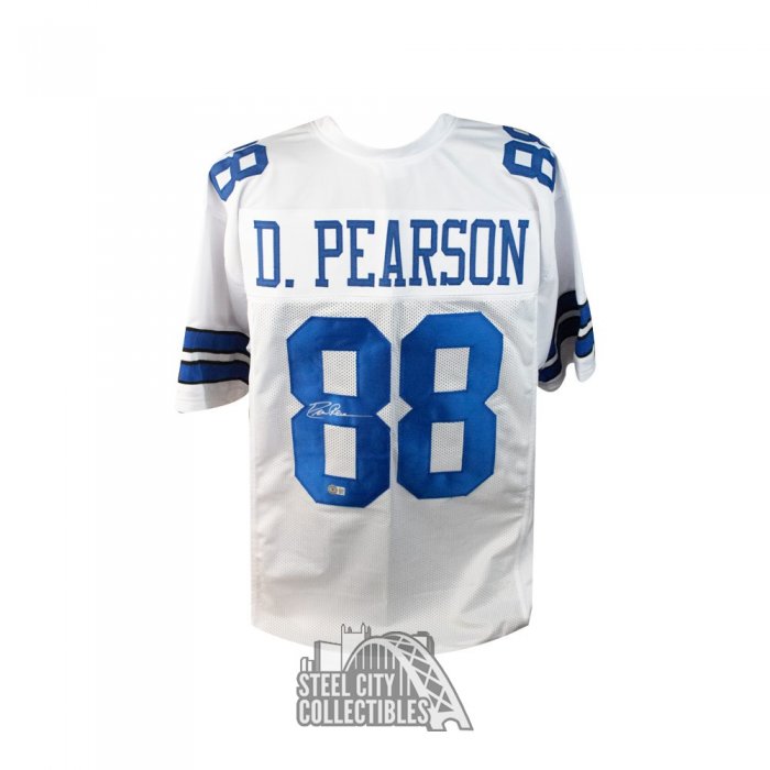 Drew Pearson Signed Custom White Football Jersey — TSE Dallas