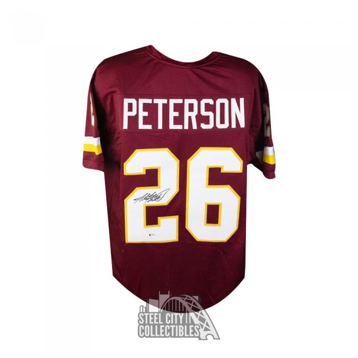 Adrian Peterson Autographed Custom White Football Jersey - BAS