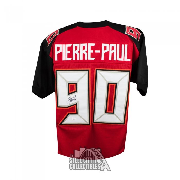 Jason Pierre-Paul Signed Tampa Bay Pro Grey Football Jersey (JSA)