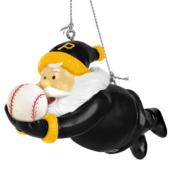 Pittsburgh Pirates MLB Diving Santa Resin Christmas Tree Ornament