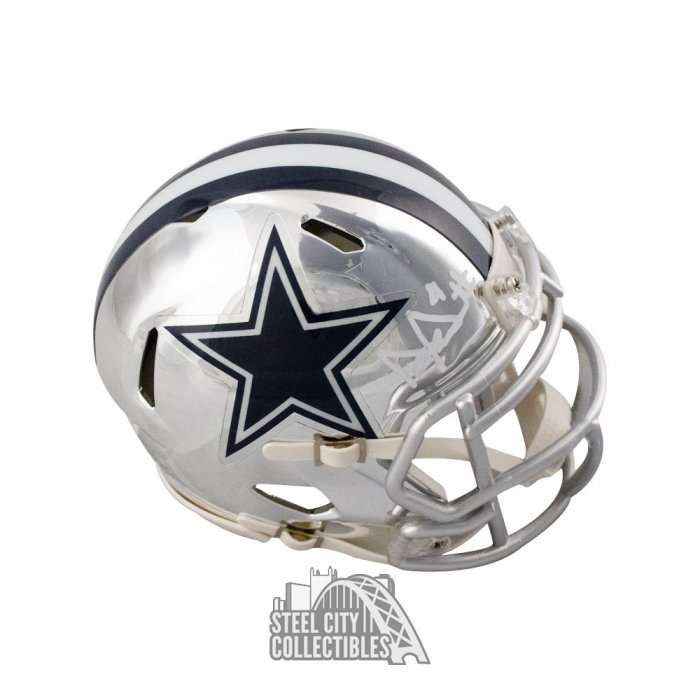 dallas cowboys chrome mini helmet