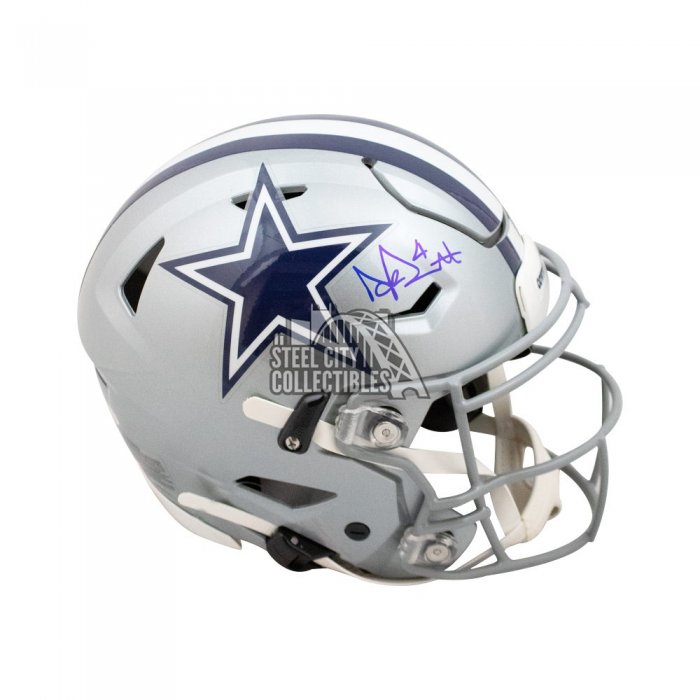 Dak Prescott Signed Cowboys Full-Size Authentic On-Field Thanksgiving Day  Helmet (Beckett COA)