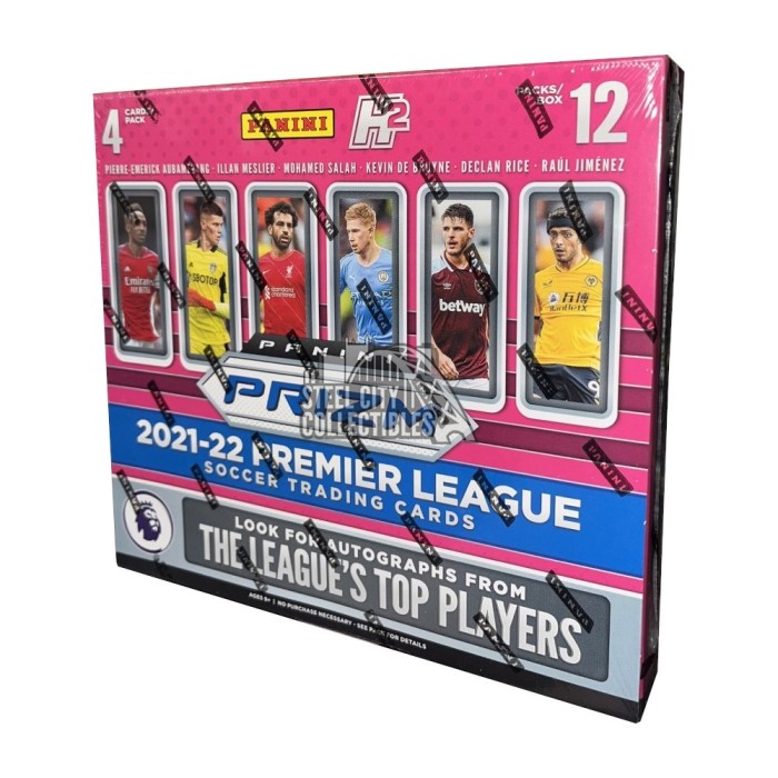 2021 22 Panini Prizm English Premier League Soccer Hobby Hybrid H2 Box