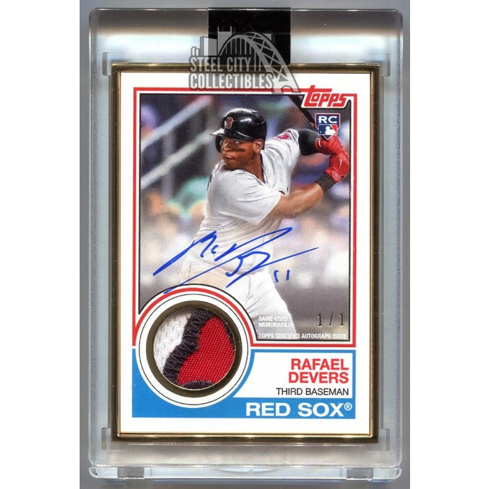  2018 Topps Tier One Relics #T1R-RD Rafael Devers Game Worn Red  Sox Jersey Baseball Rookie Card - Only 400 made! : Collectibles & Fine Art