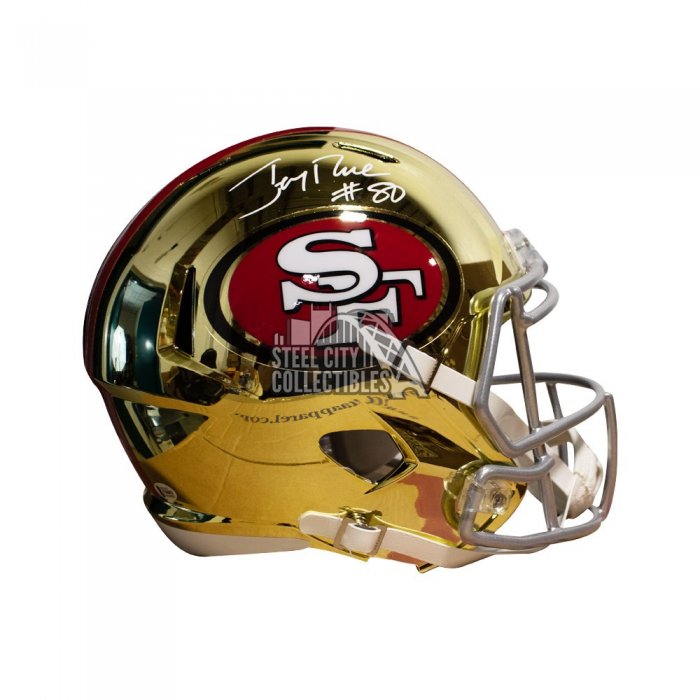 : Jerry Rice Autographed San Francisco Flat White Authentic Full  Size Football Helmet - BAS : Collectibles & Fine Art