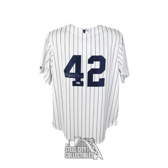 Mariano Rivera Autographed New York Yankees Signed Majestic Baseball Jersey  JSA COA