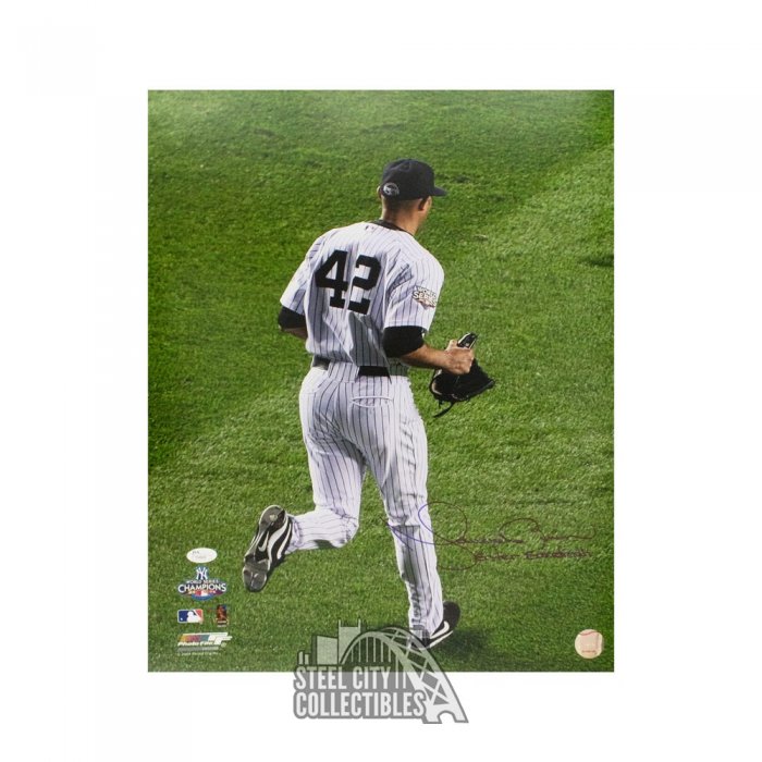 Mariano Rivera Signed New York Yankees 16x20 5x WS Champs Inscribed Photo  JSA