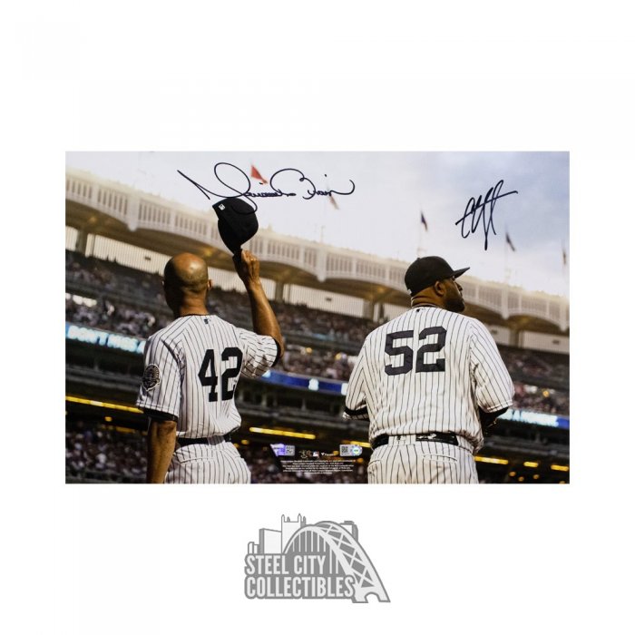 Mariano Rivera C.C Sabathia Hand Signed Autographed 12x8 Photo MLB Fanatics  Holo - Cardboard Legends