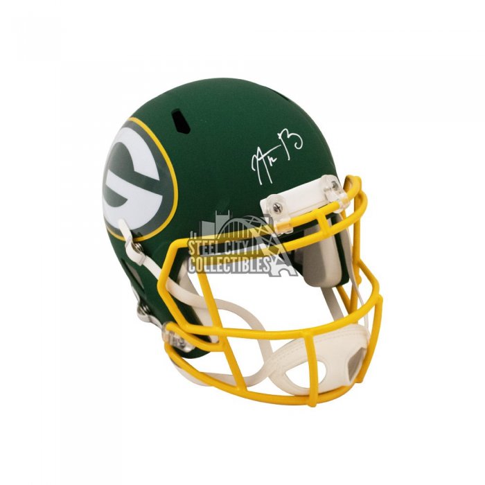 Aaron Rodgers Autographed Packers Lunar Eclipse Mini Football Helmet -  Fanatics