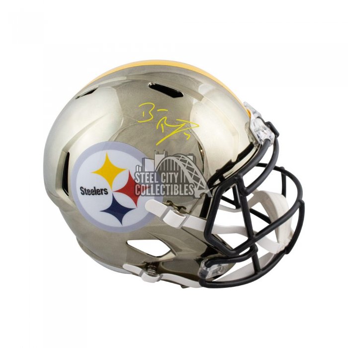 Ben Roethlisberger Autographed Pittsburgh Steelers AMP Authentic Full-Size  Football Helmet - Fanatics (Black Ink)