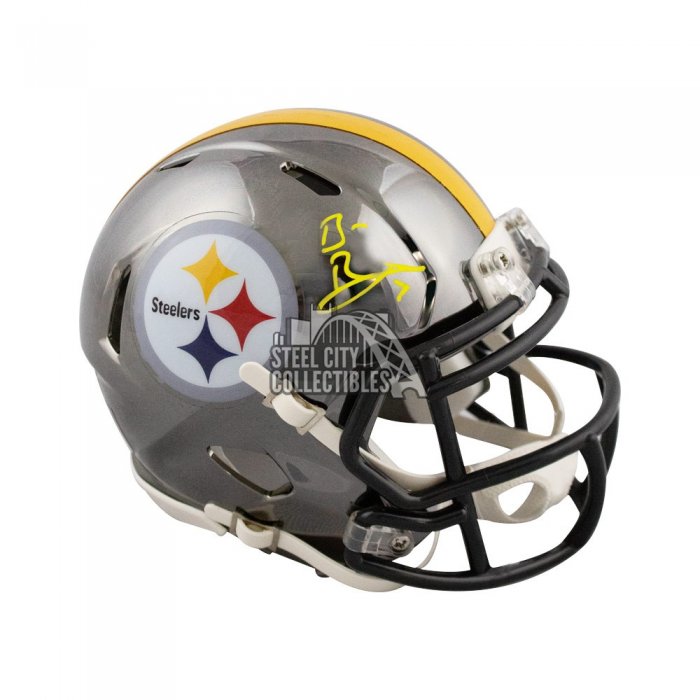 Ben Roethlisberger Autographed Pittsburgh Steelers Flat Black Mini Football  Helmet - BAS COA