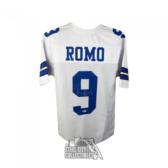 Tony Romo Dallas Cowboys signed replica Jersey COA