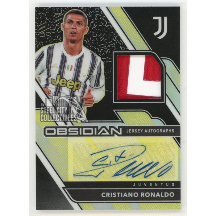 Cristiano Ronaldo 2020-21 Panini Obsidian Soccer Autograph Patch Card 5/5