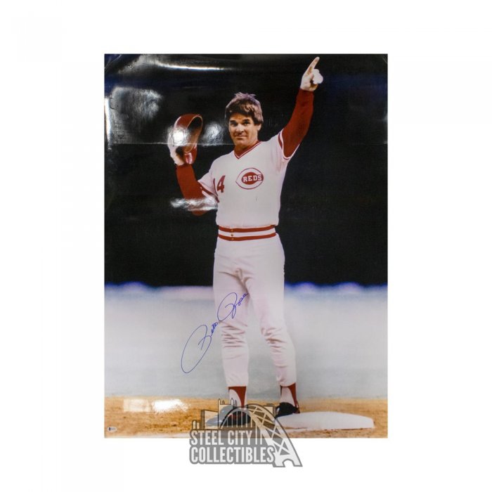 Pete Rose PSA/DNA Autographed Cincinatti Reds Majestic Baseball Jersey at  's Sports Collectibles Store