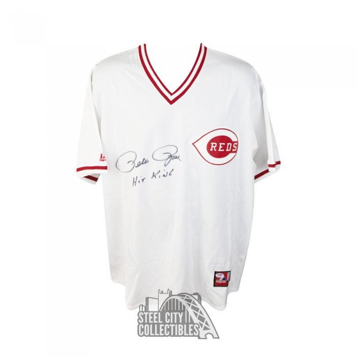 Pete Rose PSA/DNA Autographed Cincinatti Reds Majestic Baseball Jersey at  's Sports Collectibles Store